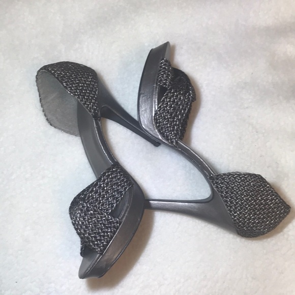 Mark. Silver & Black Heels - Picture 3 of 6